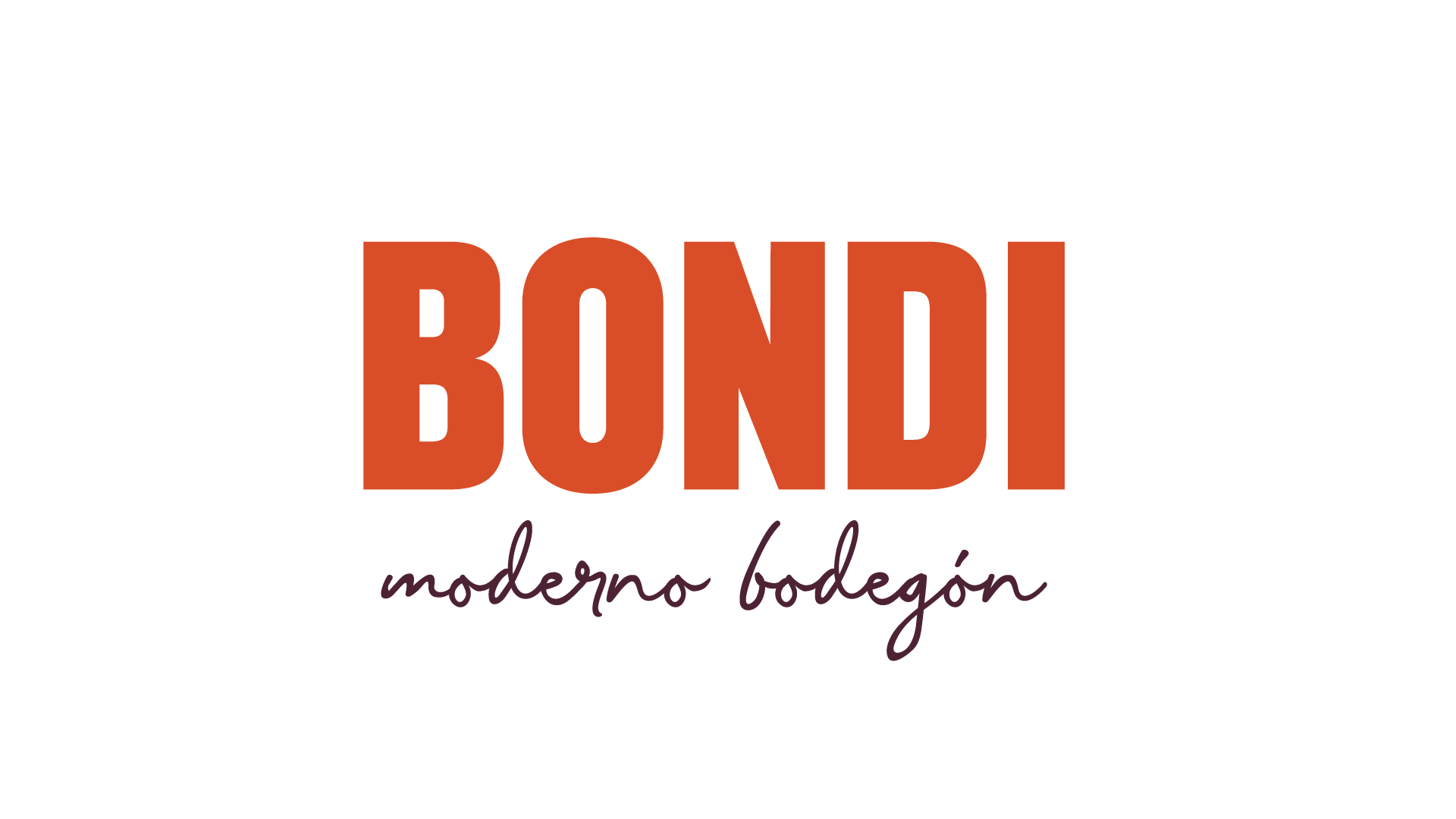 Logo Bondi Moderno Bodegón